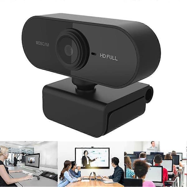 Mini bærbart 1080P højopløsnings-webkamera med autofokus og mikrofon til onlineundervisning[DB]