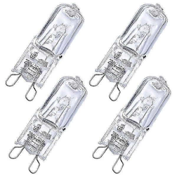 G9-lampor för halogenugn - Set om 4, 25W lampa [DB]