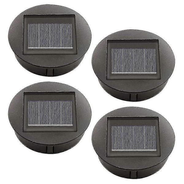4 Stk. Udskiftnings solcellelamper med LED-pærer, Udskiftning af solcelle toplys, LED Solar [DB]