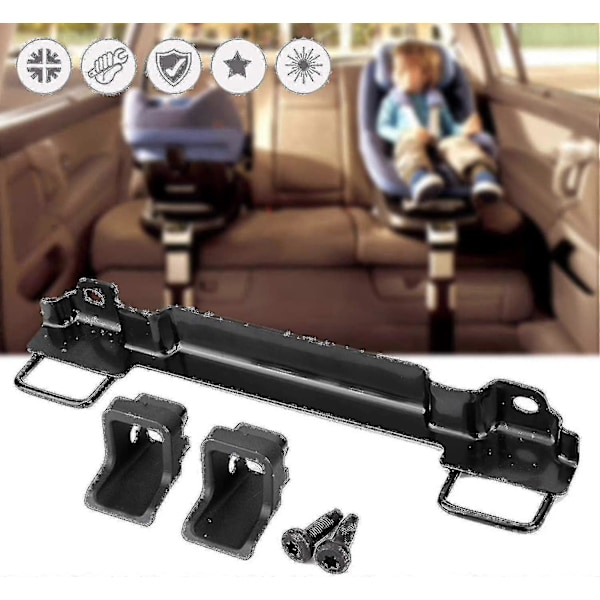 2024 Universal Isofix Beslag Stål, Børnesikkerhedssede Monteringskit Slank Holdbar Lang Levetid Stabil (sort)-God Walkbee [DB]