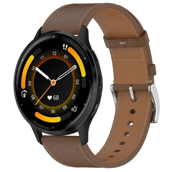 Nahkainen kellon ranneke [DB] Brown For Garmin Venu 3