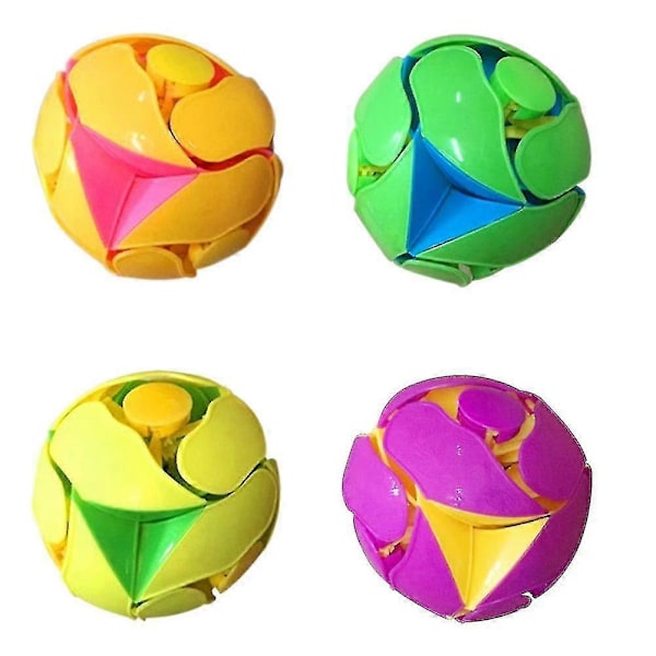 8cm Magisk Boll Färgskiftande Kast Switch Dekompressionsleksak Slumpmässig Barn Födelsedagspresent Handkast [db]