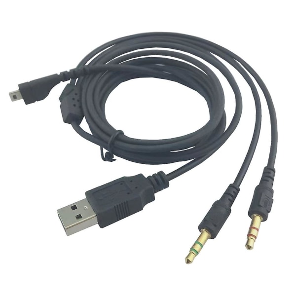 Reservedel Rgb Usb 3,5 mm Mikrofonkabel Trådløs Gaming Headset Splitter [DB] A