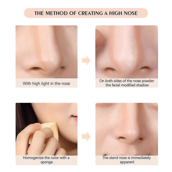 Dual-ends Highlight & Contour Stick Make Up Concealer Kit för 3d ansiktsformning Body Shaping Make Up Set 3st