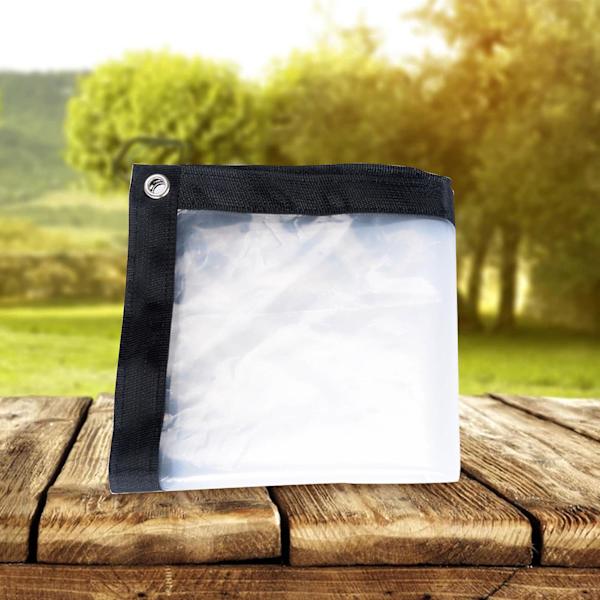 Vattentät presenning med öljetter Vattentät PE-växtskydd Isolerande transparent presenning Campingtillbehör Db 200*100cm