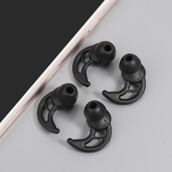 2 par myke silikon ørepropper ørepropper for Sony ørepropper silikonetui ørekrok {DB Black