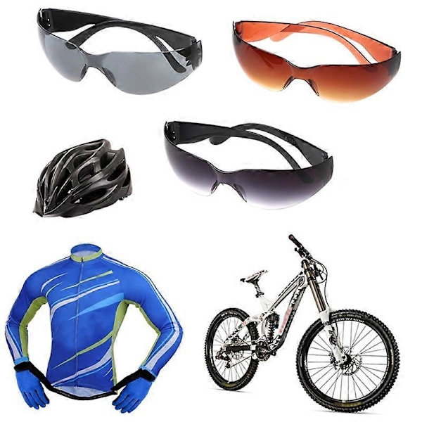 Linssolglasögon för Utomhusaktiviteter | Bågfri Sport Solglasögon | Sport Solglasögon Färg - Cykelglasögon [DB] GY
