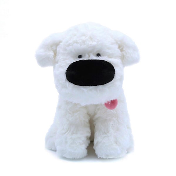 Mjukdjur Leksak Mjuk Utdragbar Tunga Sött Uttryck Plysch Stor Näsa Hund Leksak Barns Sällskap Födelsedagspresent Heminredning Jiyuge [Db] White