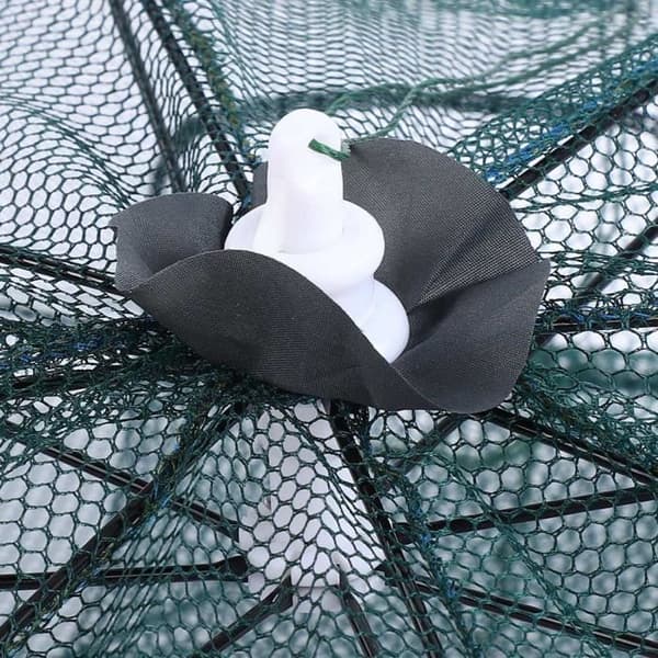 Fiskebur - Bærbart - 8 hull - Sammenleggbart - Slitesterkt - For reker og krabber[DB] Pink