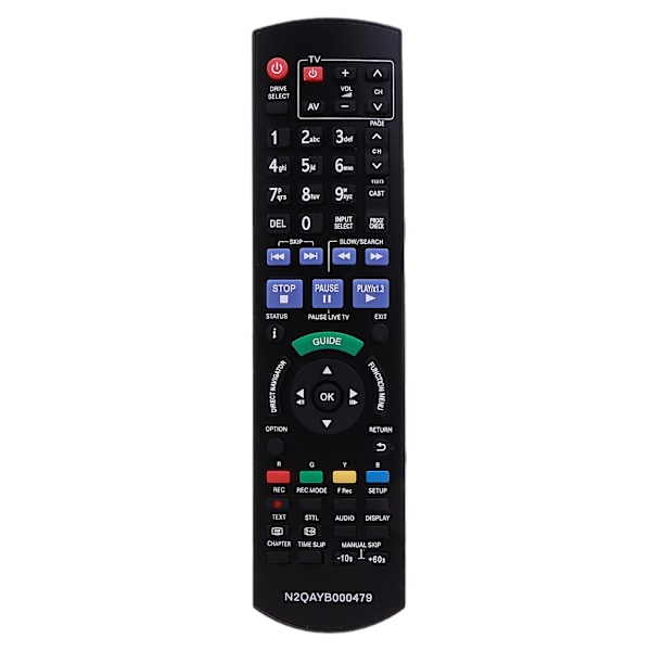 Ir6 Erstatning For Panasonic Blu-ray Disc-spiller Hdd Opptaker Fjernkontroll N2qayb000475 [DB]