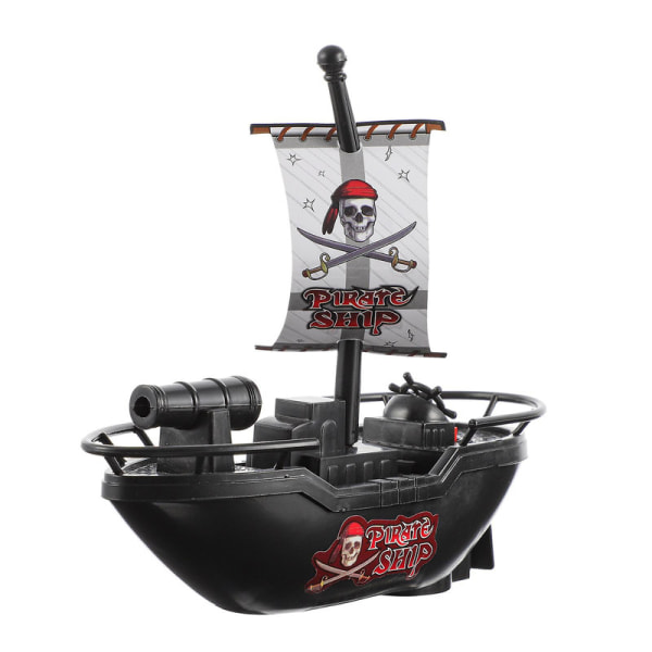 Babyleker Badleker Barn Piratbåt Piratbåt Leksak Vattenleksaker Piratskepp Poolleksak Barn Piratskepp Db Black 16.5x15.3cm