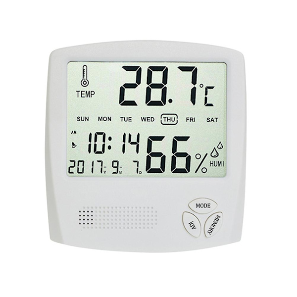 Fukt Måler Innendørs Digital Hygrometer Fuktighet Monitor Meter Fuktighet Måler Temperatur Måler Meter Elektronisk Termometer