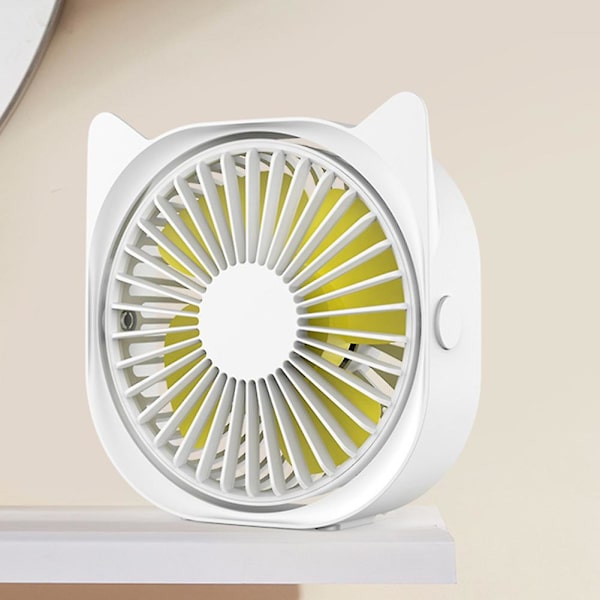 Kattöron Mini Usb-driven roterbar skrivbordsfläkt för hemmakontor{DB} Green