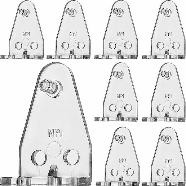 12 stk. Hold Down-brakett for 1\" Mini Blinds Bottom Rail Hold Clips Clear Pc On Faux Wood Blinds, Venetian Blinds And M {DB}
