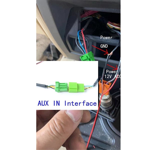 Auton Bluetooth 5.0 Aux-kaapeli Mikrofoni Handsfree Matkapuhelinsoittoadapteri Jaguar Land Roverille {db} Black