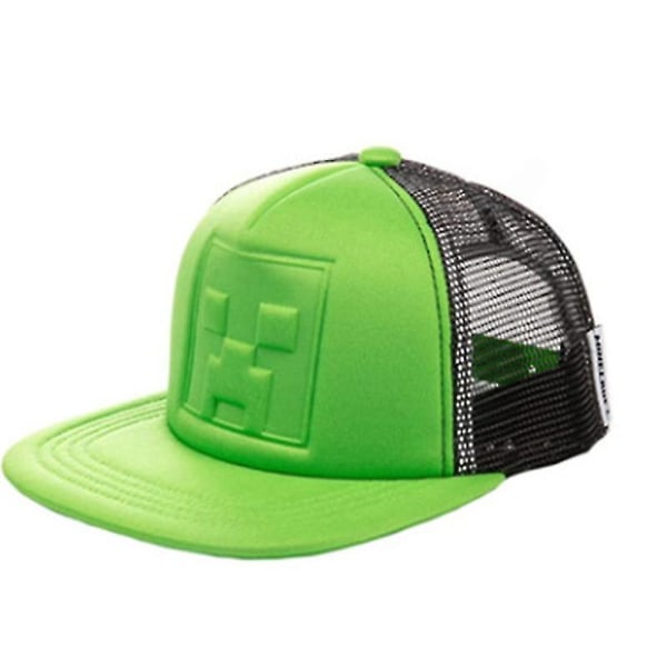 Minecraft Snapback Baseballkeps för Män och Kvinnor i Bomull - Andningsbar Solhatt [dB} D