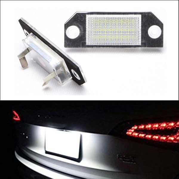 2 stk LED-skiltlys 12V hvitt lys  erstatning for Ford Focus C-MAX MK2 [DB]