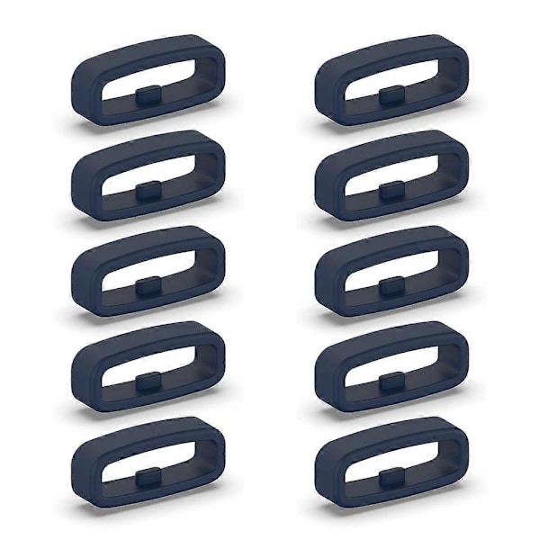 Silikonfästring 18mm/20mm/22mm Armbands Hållare Bältesöglor 10st [DB] Blue 18MM