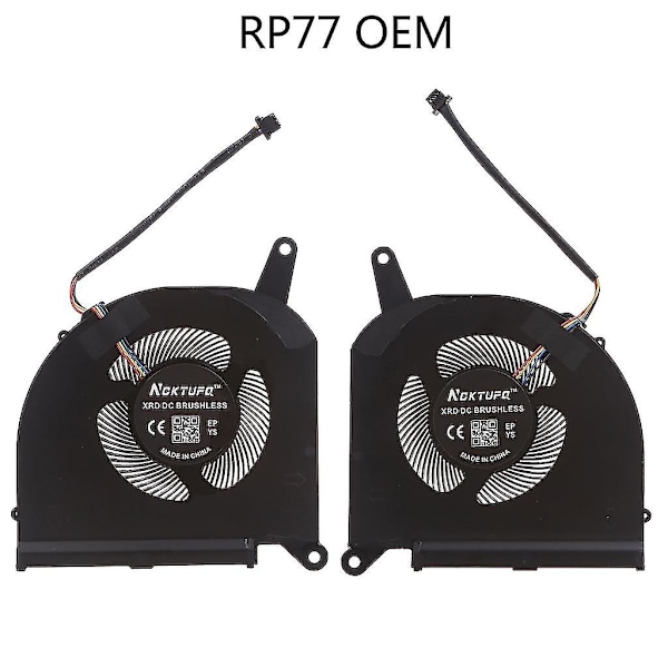 Dc-12v Harjaton Tuuletin Cpu-jäähdyttimelle Aero 15 Oled 17 Rx7g Rp77 Rp75w 1/2kpl db CPU GPU