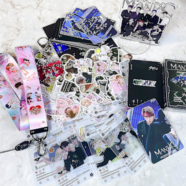 Stray Kids New Maxident Bokssett Kpop Merchandise Foto Lanyard Nøkkelring For Skz Fans [Db] B