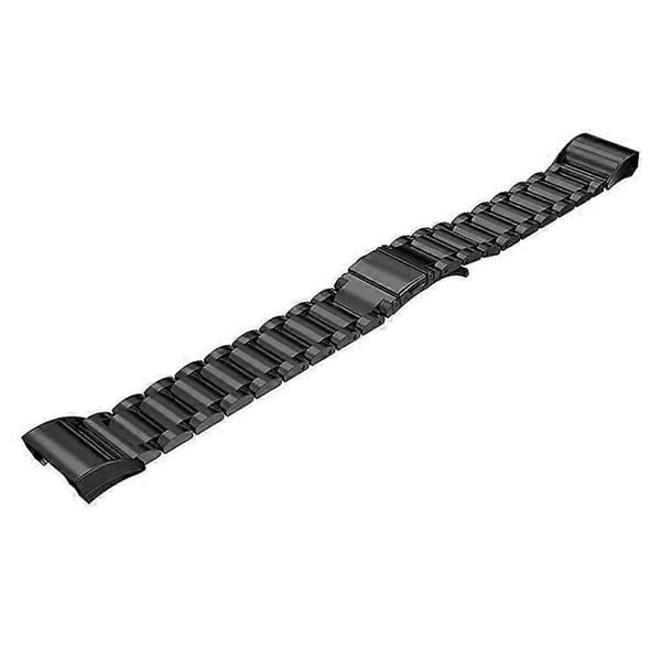316L Rustfrit Stål Urrem Kompatibel Med Fitbit Charge 2 [DB] Black