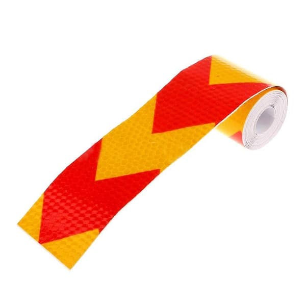 3m Pilmarkering Lastbil Bil Reflex Säkerhetsvarning Varsel Dekaltejp [DB] Red With Orange