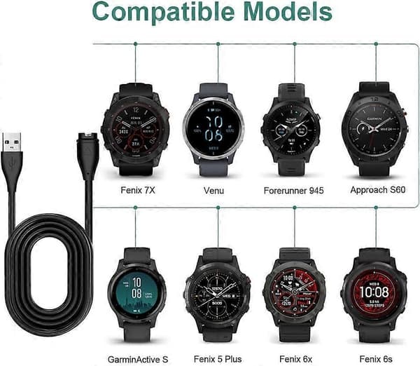 Hurtiglader Garmin Klokker - Universal Lader [DB]