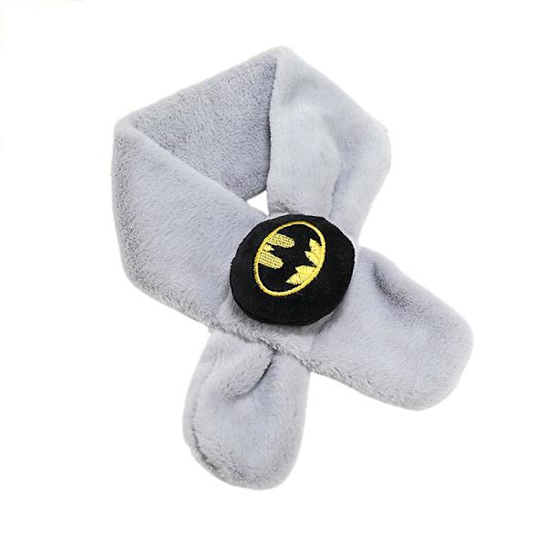 Barnas Spider-Man Batman Superman skjerf Vinterhalsvarmer Wrap Fleece skjerf Fans Gaver DB Batman