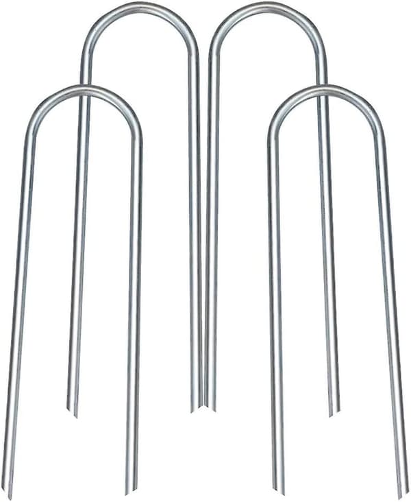 Trampolin Vind Stakes, galvaniserade Stål Trampolin Stakes Ankare(12)