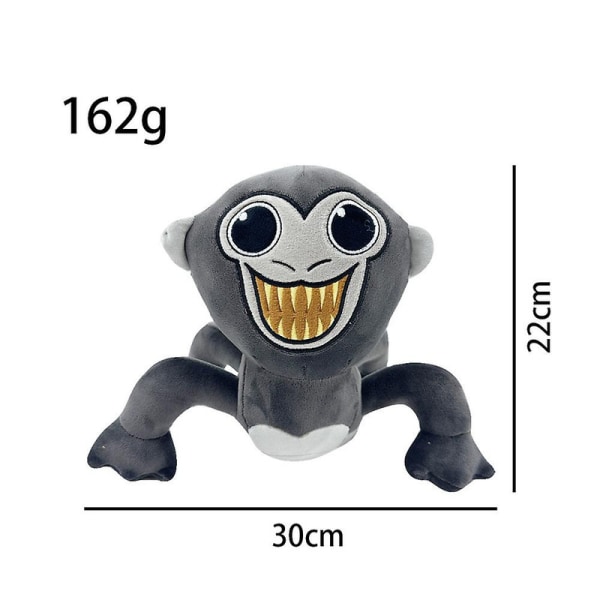 Nyt Gorilla Tag Monke Game Perifer Gorilla Iført Hat Plys Dukke[HK] [DB] Bartooth Gray Orangutan 25cm