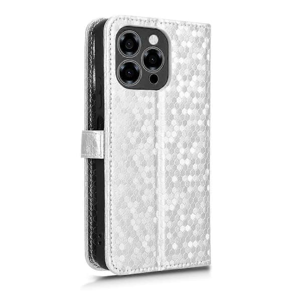 Honeycomb Dot Textur Läder Telefonfodral För Doogee Note 58 / Note 58 Pro [DB] Silver