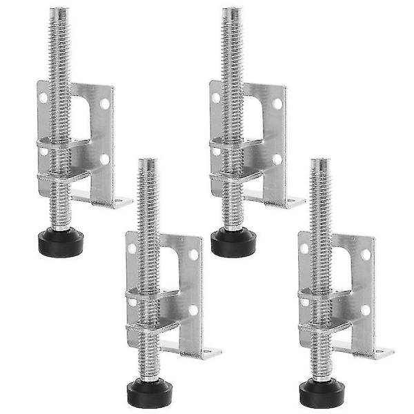 4 stk Justerbare Nivåføtter Heavy Duty Høydejusterer Møbel Nivåfot{DB} 6.5X4CM Silver
