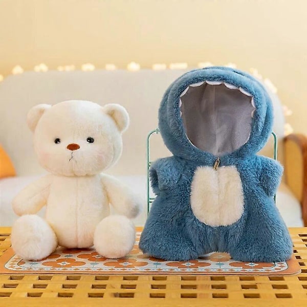 25-40cm Kawaii Bjørn i Tøj Plyslegetøj Fyldt Dyr Lina Bjørn Blød Dukke Tegneserie Pige Fødselsdagsgaver til Børn Værelsesindretning [DB] Pink 25-30cm