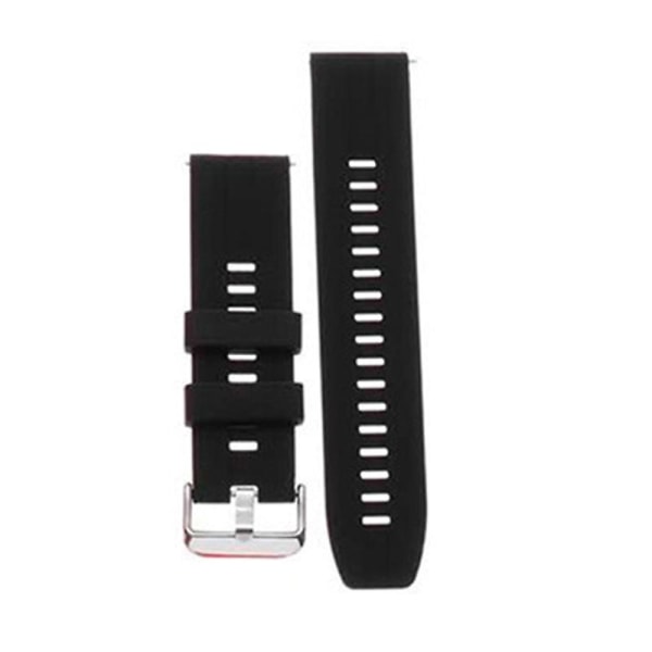 22 mm silikonklokkerem kompatibel Samsung Galaxy Watch 46 mm/gear S3/huawei Watch Gt Black