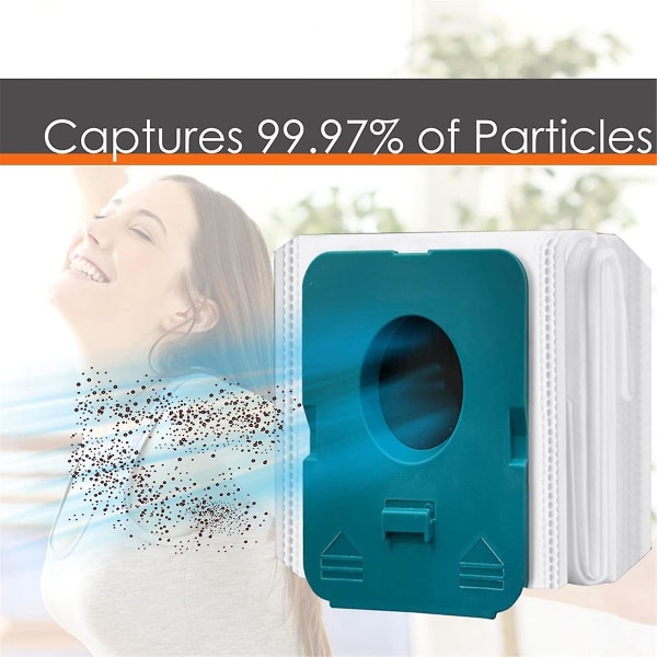 Støvpose VS20A95923W Air-Jet trådløs stangstøvsuger støvoppsamlingspose filter-A [DB] BlueWhite