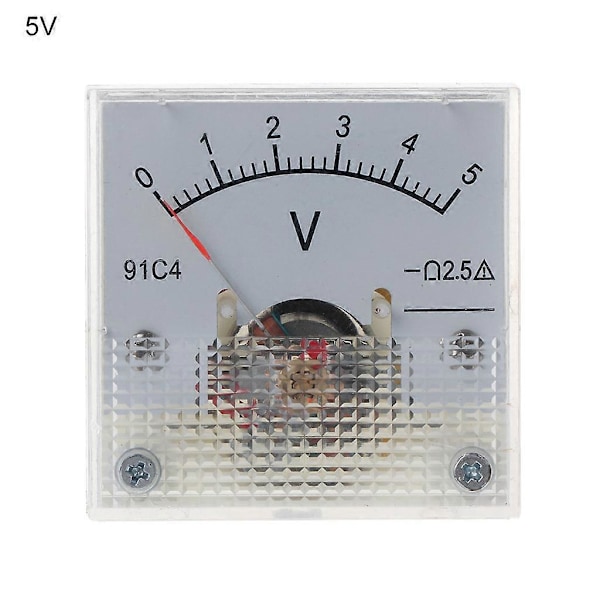 Analog Voltmeter DC Rektangel Analog Volt Panelmätare 10 Stilar Volt Test [db] 0-5v