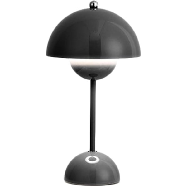 Led blomkruka bordslampa, modern Macaron lampa, dimbar bordslampa med 3 färger [DB] Black