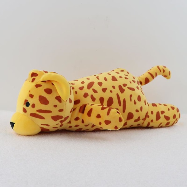 Dinosaur Plys Legetøj med Bomuldsfyld - Triceratops [DB] Orange Leopard 60cm