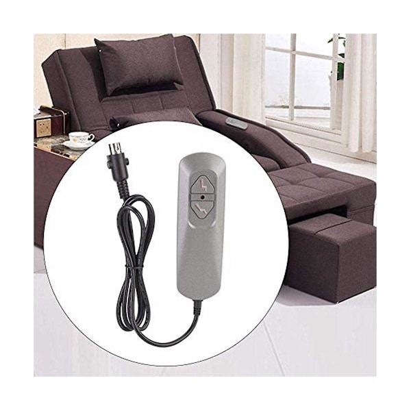 Elektrisk Recliner Controller Dobbelt Knap, Stol Løft/Elektrisk Sofa Manuel Controller, Sofa Reclindb Gray