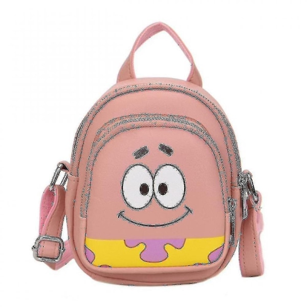 Kawaii Tähti Spongebob Squarepants Patrick Olkalaukku Tekstuuri Muoti Matkapuhelin Laukku Söpö Lapset_n DB Pink