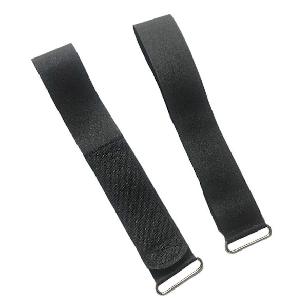 2x Kuntopyörän poljinhihnat Soutulaitteen poljinhihnat Universaalit säädettävät jalkaharjoitteluun kuntoilulaitteiden lisävarusteet [Db] Black 48cm