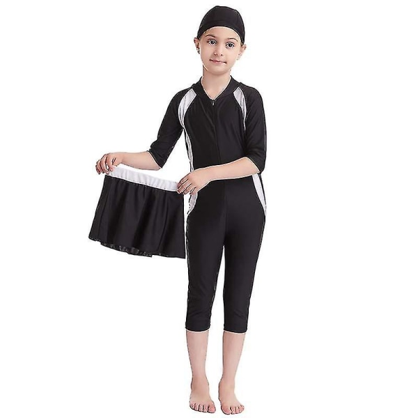 Muslimske piger badedragt islamisk børn badetøj Modest Burkini svømning strandtøj