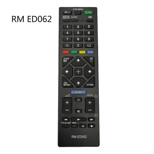 Ny Rm-ed062 Fjernkontroll Erstatning For Sony Rm Ed062 Lcd Tv Kdl-32r433b-yvan [DB]