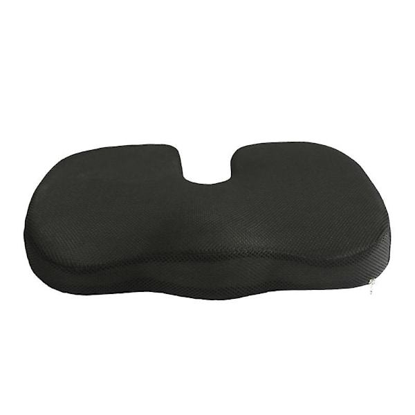 Ortopædisk Pude Sædehynde - Skridsikker Memory Foam Halebenpude til Haleben Smerter - Kontorstol C [db] Black
