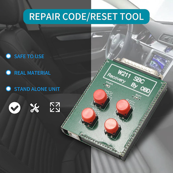 OBD-verktyg för W211 R230 ABS-reparation, kod C249F, återställningsverktyg för Be -Nz [DB] green