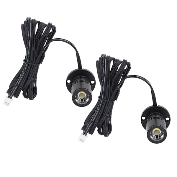 Dæmpbar Mini Spotlight 5V Mini LED Spotlight 1 til 2 Spotlys med Dæmper til Display Smykkekabinet Veranda [Db] Black Warm Light