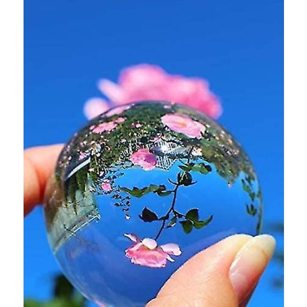 Läpinäkyvä kristallivalopallo, kristalligeomancypallo, valokuvaustarvikkeita, vesipallo, 3D-laserveistetty kristallipallokoristeet db