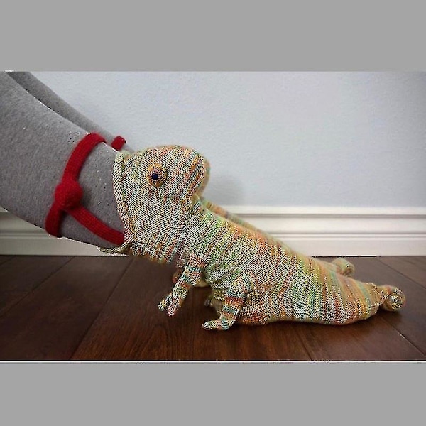 Stickade Krokodilsstrumpor Kvinna / Man Kreativ Djurmodellering Och Ankelstrumpor Varm Försörjning Inomhusgolv På Vintern {Db} Crocodile