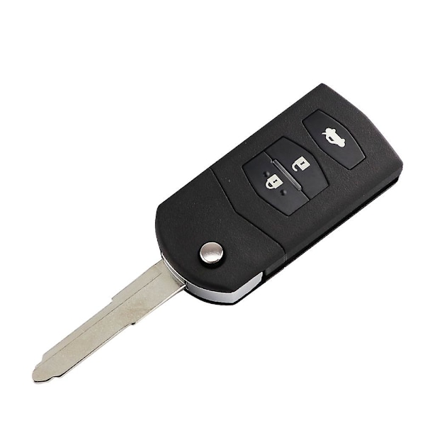 Kaukosäätimen avaimen kuori Mazdalle 2 3 5 6 Series M6 MX5 CX5 CX7 CX9 RX8 2005 2006 2007 2008 2009 2010 2011 2015 Leikkaamaton terä [DB] Only Key Blade