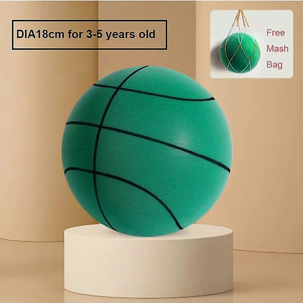 24 cm storlek 7 tyst basketboll studsar hög tyst boll basketboll sport spel barn födelsedag julklapp Db line green 18cm